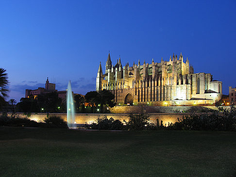 La Seu mit Fontäne