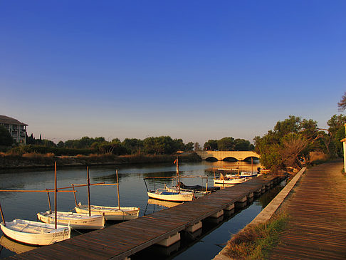 Boote am Steg Foto 