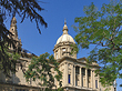 Hintersansicht vom Palau Nacional Fotos