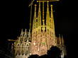 Foto Sagrada Familia bei Nacht